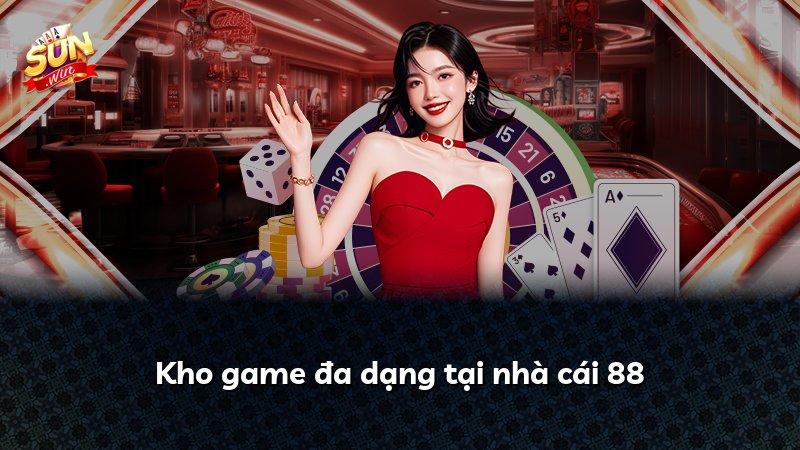 Kho game đa dạng tại nhà cái 88